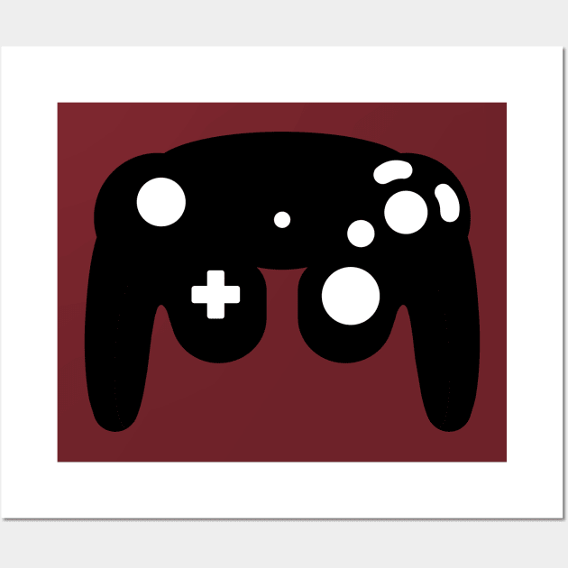 GameCube Controller - black Wall Art by The Nature of Things